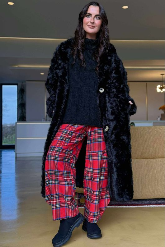 Big Softie Funnel Grunge Knit Black 